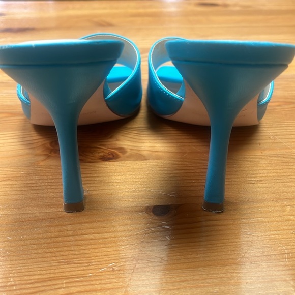 MARC FISHER 💙 Danita Heeled Sandal, slip on turquoise sky sea, Hawaiian Blue 8.5 - Picture 3 of 12